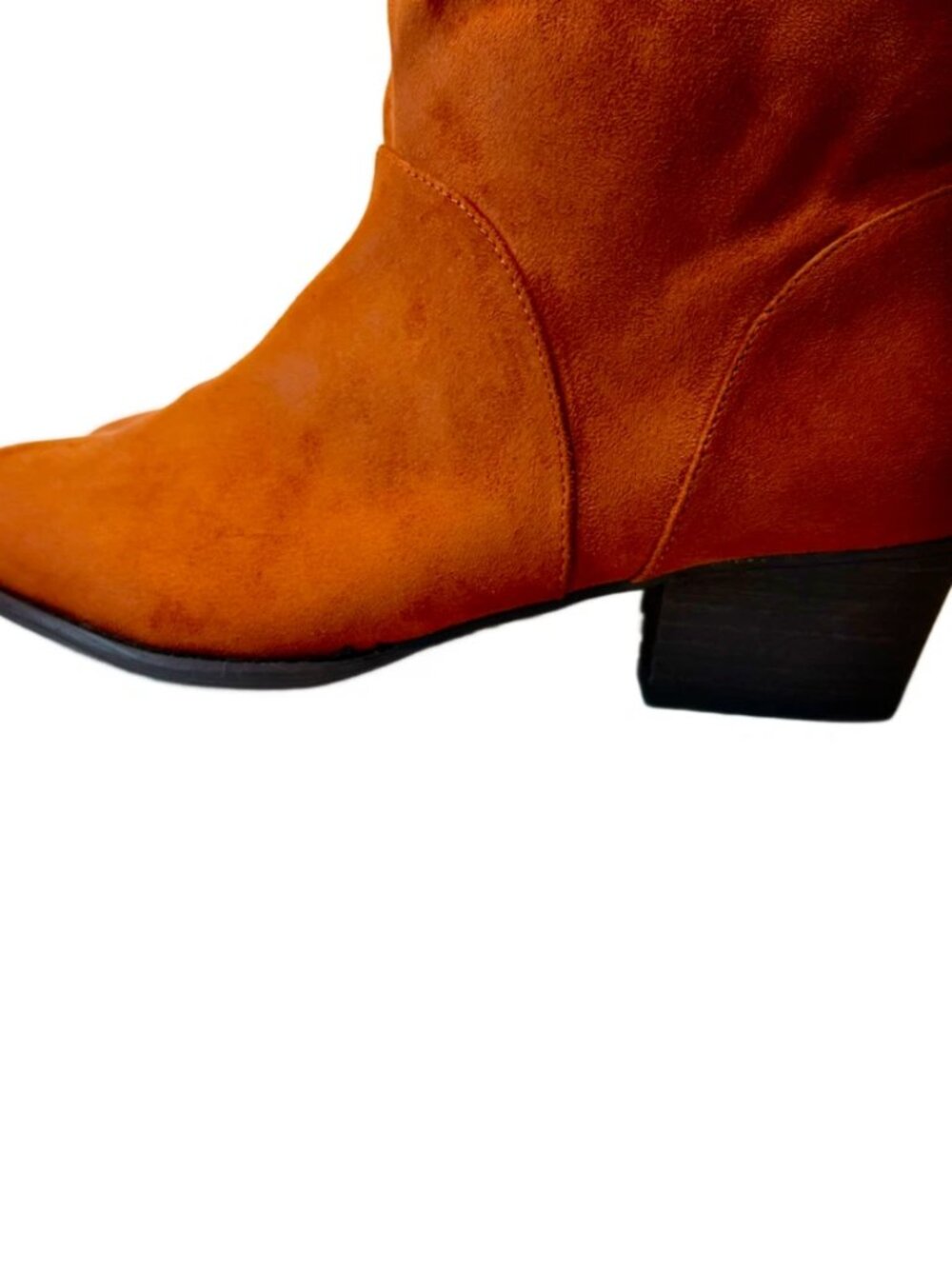 Women's Felicity Boots Size 11 Wide Mid-Calf Suede Copper 2" Heel NIB - Picture 8 of 12